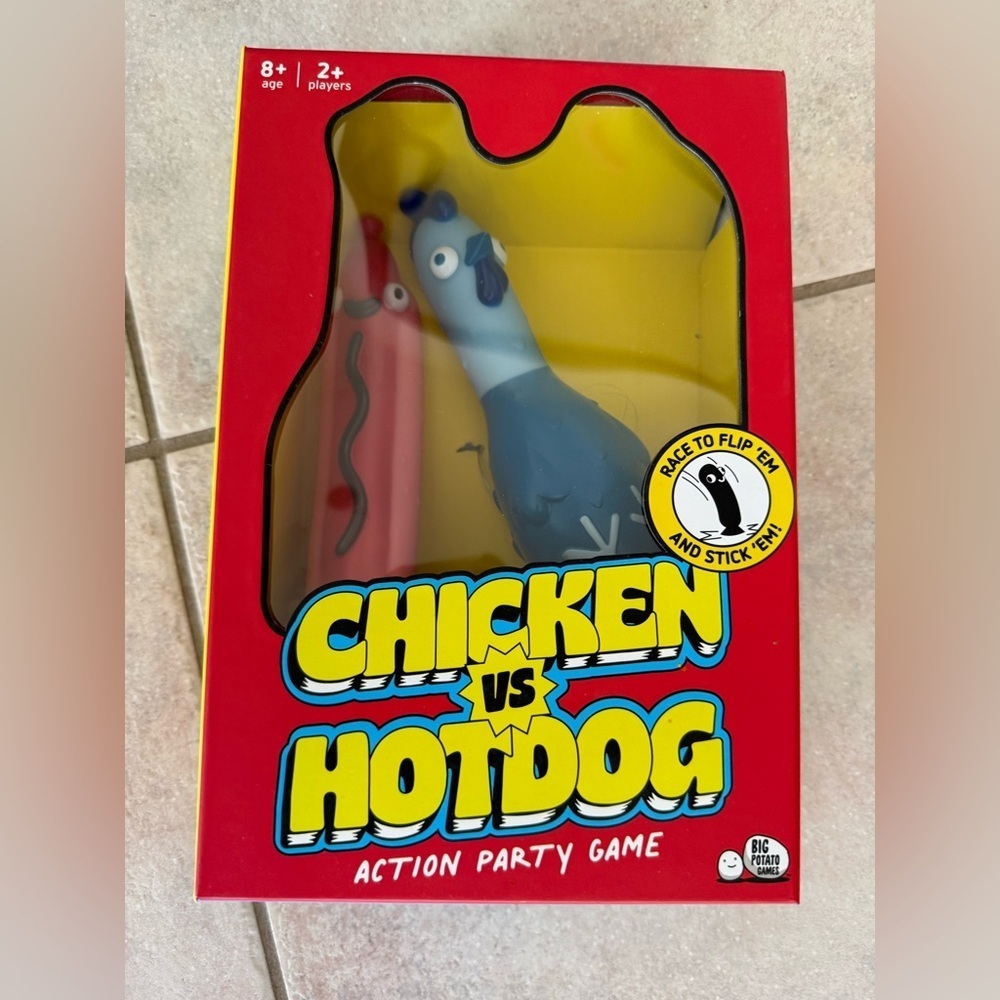 Chicken vs hotdog game in the original box